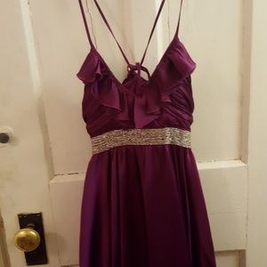 Purple cocktail dress